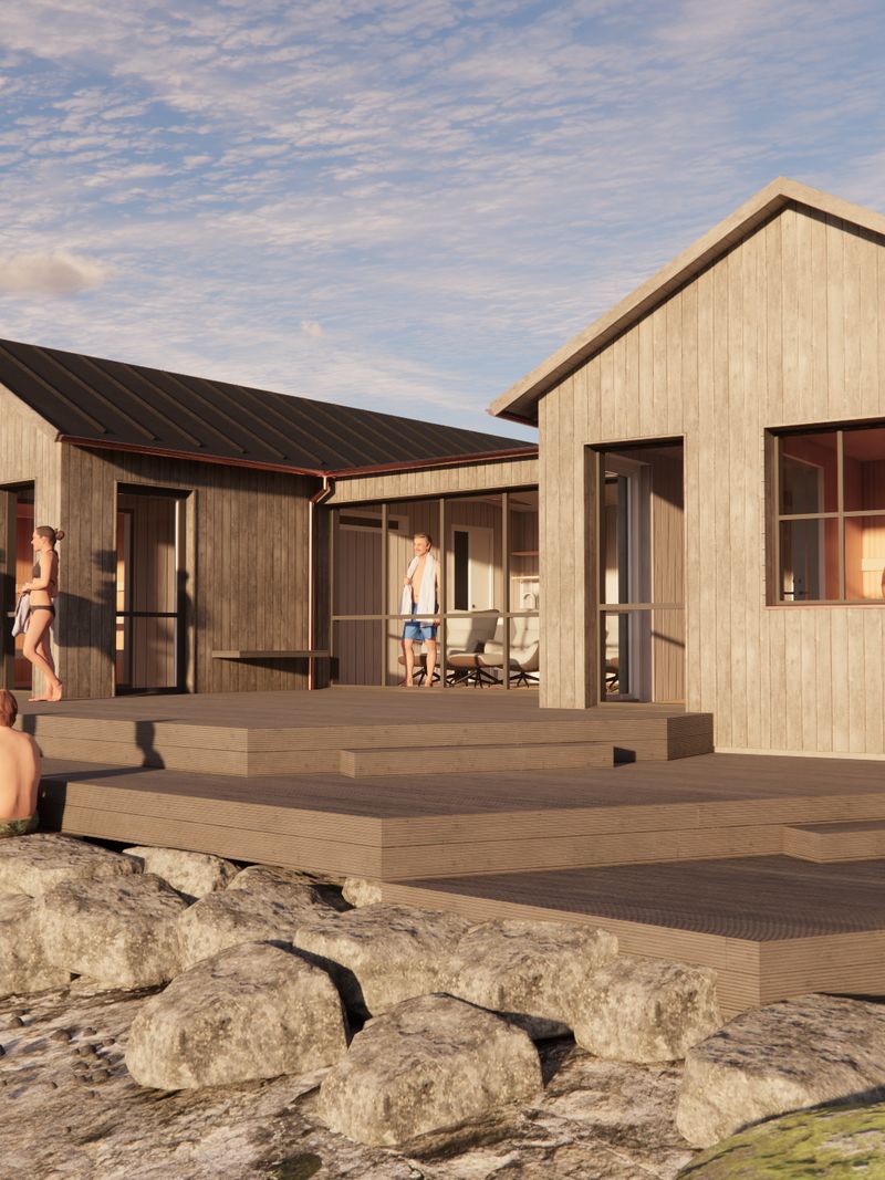 Kallbadhus Torekov — Exteriör 1