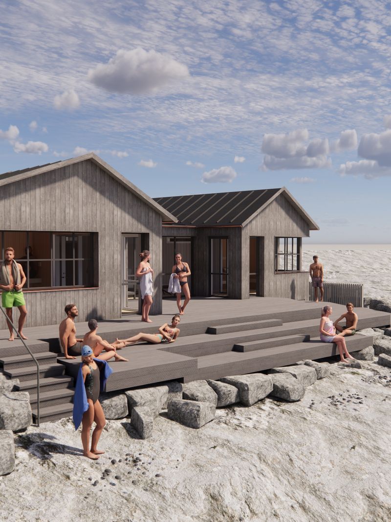 Kallbadhus Torekov — Exteriör 2